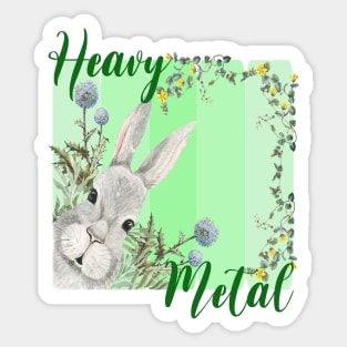 Heavy Metal Rabbits Sticker